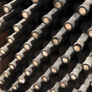 Wine Selection in a row